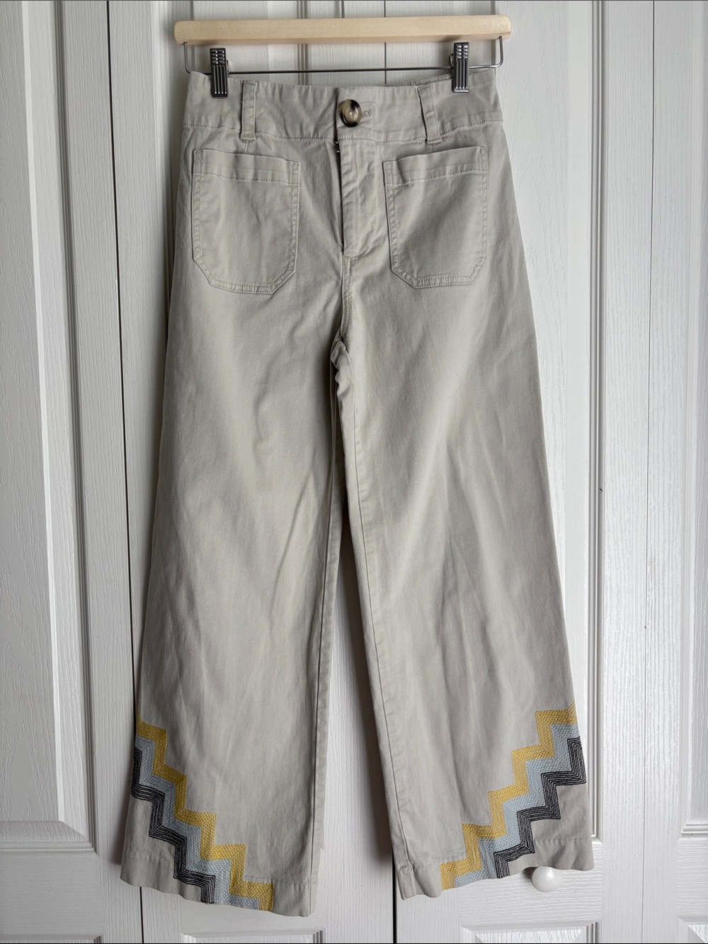Anthropology Maeve Heller Wide Leg Crop Pant. Size 0